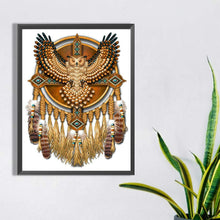 Load image into Gallery viewer, Owl Dream Catcher 30*40CM(Canvas) Full Round Drill Diamond Painting
