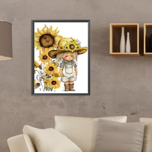 Load image into Gallery viewer, Sunflower Cowboy Kids 30*40CM(Canvas) Full Round Drill Diamond Painting
