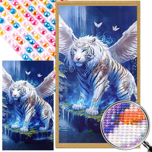 Angel Tiger 40*70CM(Picture) Full Round Drill Diamond Painting