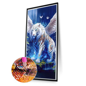 Angel Tiger 40*70CM(Picture) Full Round Drill Diamond Painting