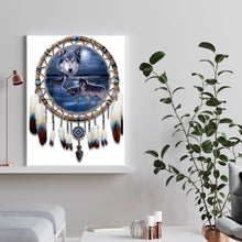 Load image into Gallery viewer, Wolf Dream Catcher 30*40CM(Canvas) Full Round Drill Diamond Painting
