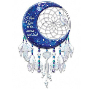 Crescent Moon Dreamcatcher 30*40CM(Canvas) Full Round Drill Diamond Painting