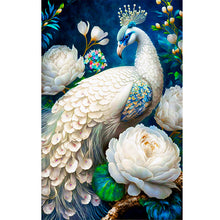 Load image into Gallery viewer, White Peacock 40*60CM(Canvas) Full Round Drill Diamond Painting
