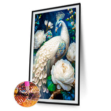 Load image into Gallery viewer, White Peacock 40*60CM(Canvas) Full Round Drill Diamond Painting
