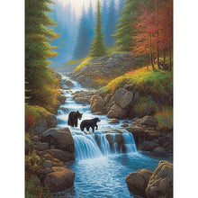 Load image into Gallery viewer, Waterfall View 30*40CM(Canvas) Full Round Drill Diamond Painting
