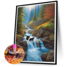 Load image into Gallery viewer, Waterfall View 30*40CM(Canvas) Full Round Drill Diamond Painting
