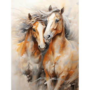 Elegant Horse 30*40CM(Canvas) Full Round Drill Diamond Painting