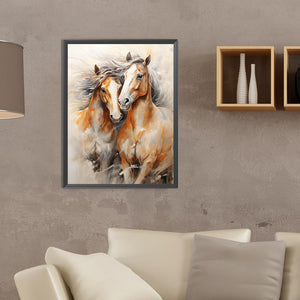 Elegant Horse 30*40CM(Canvas) Full Round Drill Diamond Painting