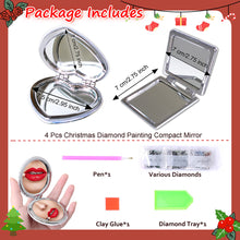 Load image into Gallery viewer, 4PCS DIY Diamond Painting Mirror Kit Special Shape Double Sided (Xmas Snowflake)
