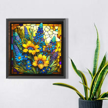 Load image into Gallery viewer, Sunflower Bushes Glass Painting 35*35CM(Picture) Full Square Drill Diamond Painting
