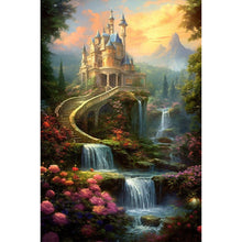 Load image into Gallery viewer, Castle In The Woods 40*60CM(Canvas) Full Round Drill Diamond Painting
