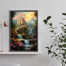 Load image into Gallery viewer, Castle In The Woods 40*60CM(Canvas) Full Round Drill Diamond Painting
