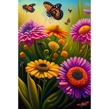 Load image into Gallery viewer, Flower Butterfly 40*60CM(Canvas) Full Round Drill Diamond Painting
