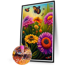 Load image into Gallery viewer, Flower Butterfly 40*60CM(Canvas) Full Round Drill Diamond Painting
