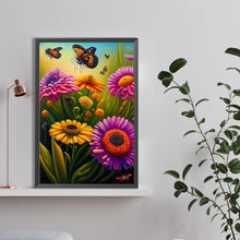 Load image into Gallery viewer, Flower Butterfly 40*60CM(Canvas) Full Round Drill Diamond Painting
