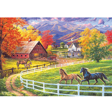 Load image into Gallery viewer, Racecourse Farmhouse (50*37CM ) 11CT 3 Stamped Cross Stitch
