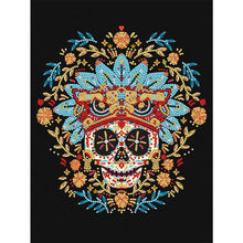 Load image into Gallery viewer, Skull 0 30*40CM(Canvas) Partial Special Shaped Drill Diamond Painting
