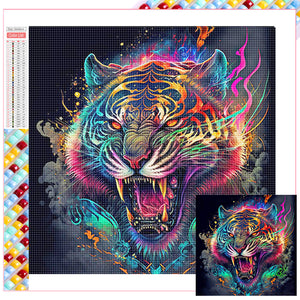 Tiger 50*50CM(Picture) Full Square Drill Diamond Painting