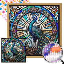 Load image into Gallery viewer, Peacock 40*40CM(Picture) Full Round Drill Diamond Painting
