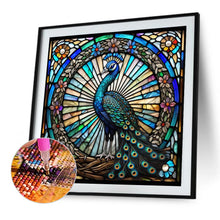 Load image into Gallery viewer, Peacock 40*40CM(Picture) Full Round Drill Diamond Painting
