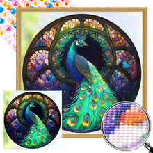 Load image into Gallery viewer, Peacock 40*40CM(Picture) Full Round Drill Diamond Painting
