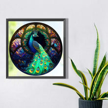 Load image into Gallery viewer, Peacock 40*40CM(Picture) Full Round Drill Diamond Painting
