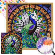 Load image into Gallery viewer, Peacock 40*40CM(Picture) Full Round Drill Diamond Painting
