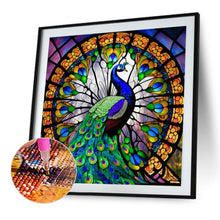 Load image into Gallery viewer, Peacock 40*40CM(Picture) Full Round Drill Diamond Painting
