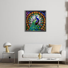 Load image into Gallery viewer, Peacock 40*40CM(Picture) Full Round Drill Diamond Painting
