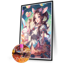 Load image into Gallery viewer, Lollipop Bunny Girl 40*60CM(Picture) Full Round Drill Diamond Painting
