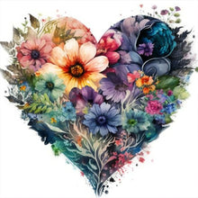 Load image into Gallery viewer, Love Flowers 30*30CM(Canvas) Full Round Drill Diamond Painting
