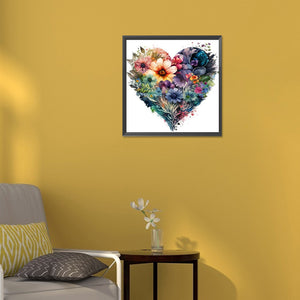 Love Flowers 30*30CM(Canvas) Full Round Drill Diamond Painting