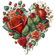 Load image into Gallery viewer, Love Flowers 30*30CM(Canvas) Full Round Drill Diamond Painting
