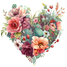 Load image into Gallery viewer, Love Flowers 30*30CM(Canvas) Full Round Drill Diamond Painting
