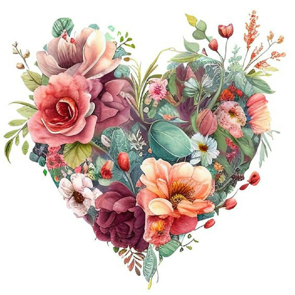 Love Flowers 30*30CM(Canvas) Full Round Drill Diamond Painting