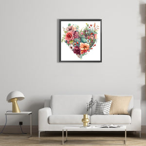 Love Flowers 30*30CM(Canvas) Full Round Drill Diamond Painting