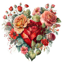 Load image into Gallery viewer, Love Flowers 30*30CM(Canvas) Full Round Drill Diamond Painting
