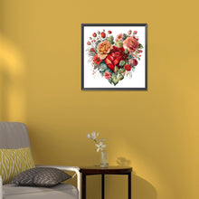 Load image into Gallery viewer, Love Flowers 30*30CM(Canvas) Full Round Drill Diamond Painting
