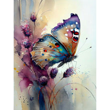 Load image into Gallery viewer, Watercolor Butterfly 30*40CM(Canvas) Full Round Drill Diamond Painting
