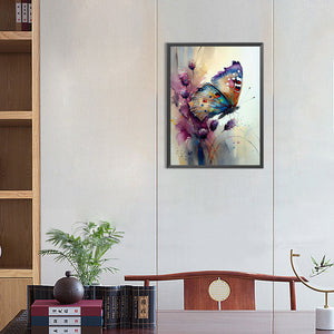 Watercolor Butterfly 30*40CM(Canvas) Full Round Drill Diamond Painting