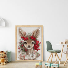 Load image into Gallery viewer, Xmas Deer (40*55CM ) 11CT 3 Stamped Cross Stitch
