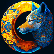 Load image into Gallery viewer, Crescent And Wolf 50*50CM(Canvas) Full Round Drill Diamond Painting
