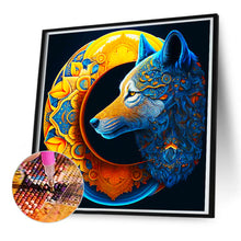 Load image into Gallery viewer, Crescent And Wolf 50*50CM(Canvas) Full Round Drill Diamond Painting
