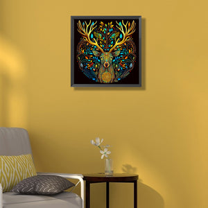 Elk 50*50CM(Canvas) Full Round Drill Diamond Painting