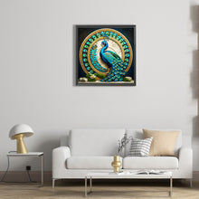 Load image into Gallery viewer, Peacock Disc 50*50CM(Canvas) Full Round Drill Diamond Painting
