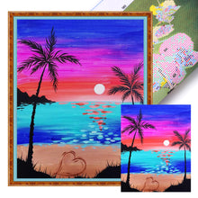 Load image into Gallery viewer, Beach Scenery (40*50CM ) 11CT 3 Stamped Cross Stitch
