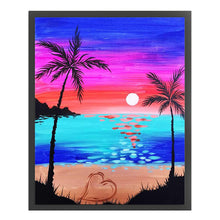 Load image into Gallery viewer, Beach Scenery (40*50CM ) 11CT 3 Stamped Cross Stitch
