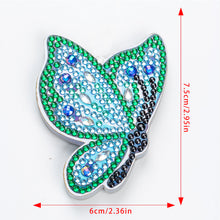 Load image into Gallery viewer, 4PCS Butterfly Specia Shape Double Sided Luminous Diamond Painting Art Keychains
