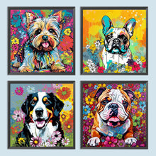 Load image into Gallery viewer, Pigment Flowers And Animals 30*30CM(Canvas) Full Round Drill Diamond Painting
