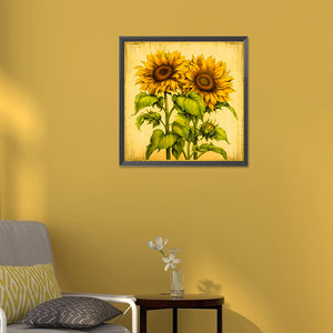 Sunflower 30*30CM(Canvas) Full Round Drill Diamond Painting